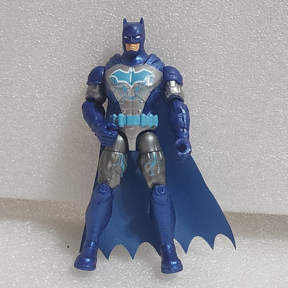 Spin Master DC Comics Tactical Batman Blue & Silver 4" Action Figure